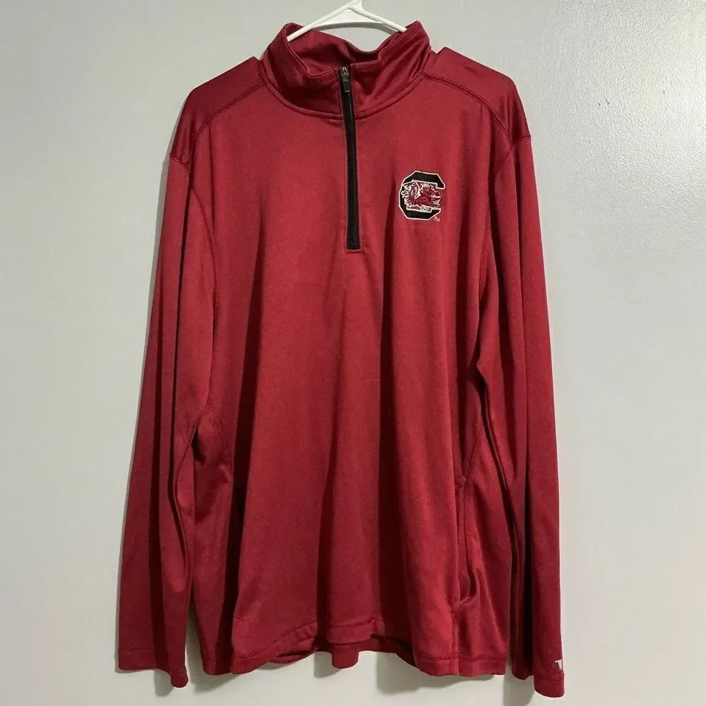 Champion Quarter Zip Pullover University of South Carolina Long Sleeve size XL
